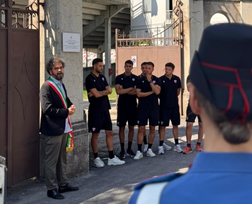 Lo stadio Cabassi ricorda il suo giovane eroe: una targa per non dimenticare
