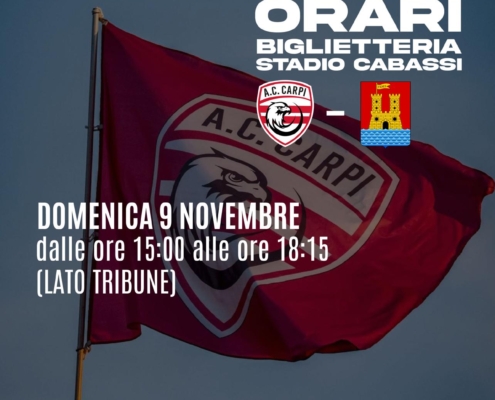 Al Cabassi si prepara la festa: Carpi-Livorno, biglietti in vendita per la sfida di domenica